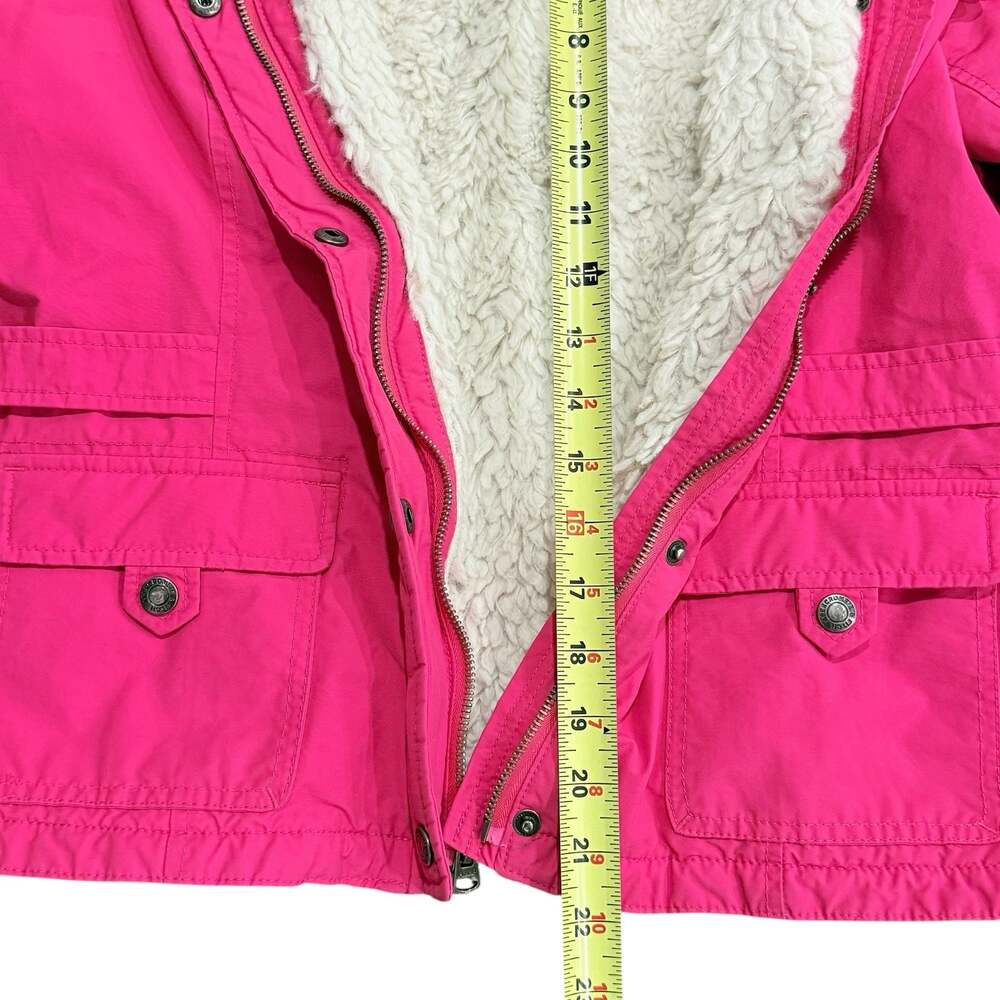 Abercrombie & Fitch Girls Sherpa-Lined Utility Jacket, Hot Pink, Size L - Picture 6 of 9